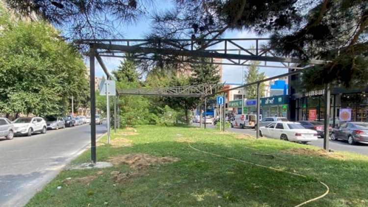    Paytaxtda yaşıllıq ərazi zəbt edilərək yerinə kafe tikilir?   