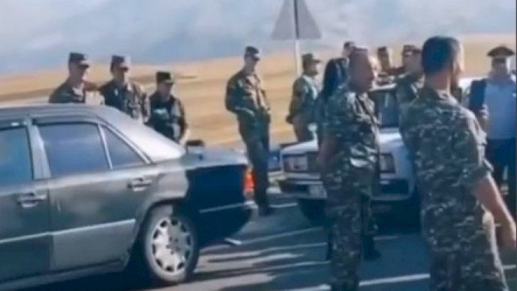    Laçın yoluna yürüş edən ermənilər sərhədə çatdı – Video   