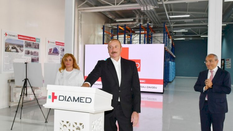    İlham Əliyev “Diamed” dərman istehsalı zavodunun açılışında iştirak etdi   