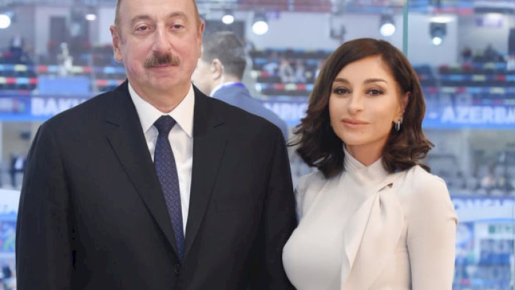    İlham Əliyev və Mehriban Əliyeva Budapeştdə 100 metr məsafəyə qaçış yarışının finalını izləyiblər   