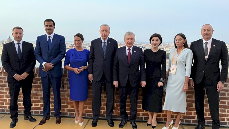    İlham Əliyev və Mehriban Əliyeva Budapeştdə - FOTOLAR   