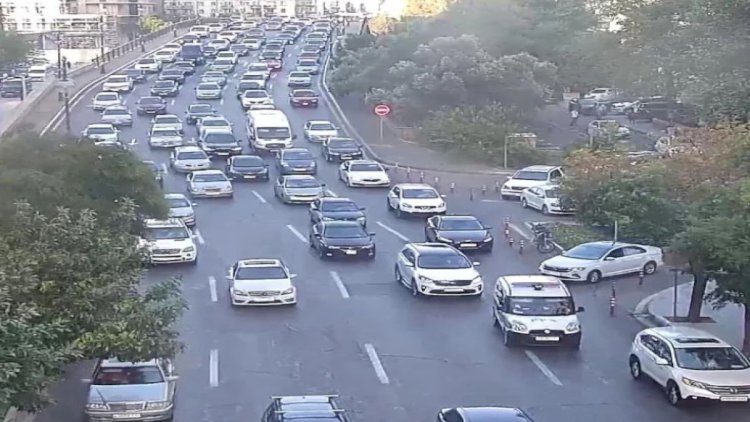    Paytaxtda sıxlıq olan yollar - SİYAHI   