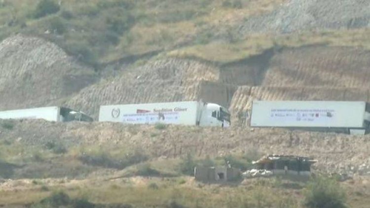    Fransanın göndərdiyi yük karvanı geri döndü – Video   