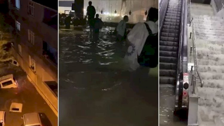    İstanbulda sel: Ölənlər var   