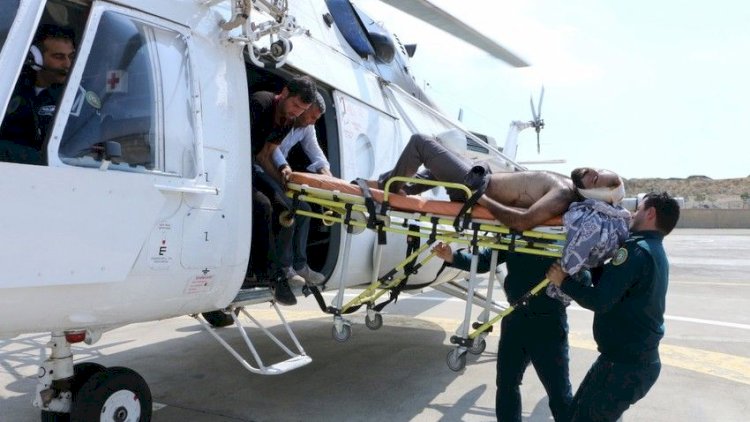    Laçında yol qəzası: Yaralılar helikopterlə Bakıya gətirildi - FOTOLAR   