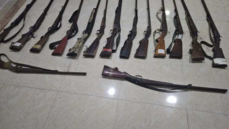    Sabirabad sakinlərindən qanunsuz odlu silahlar götürüldü   