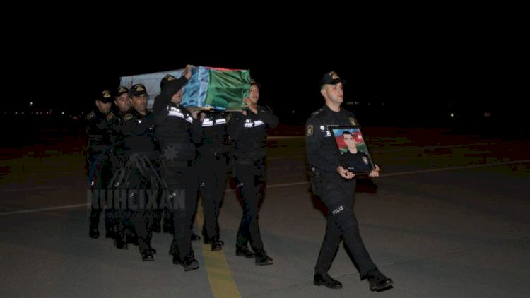    Şəhidimizin cənazəsi Naxçıvana aparıldı   
