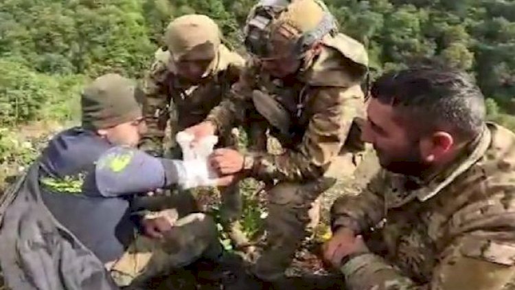    Azərbaycan hərbçisi erməni əsgərin həyatını belə xilas etdi - VİDEO   