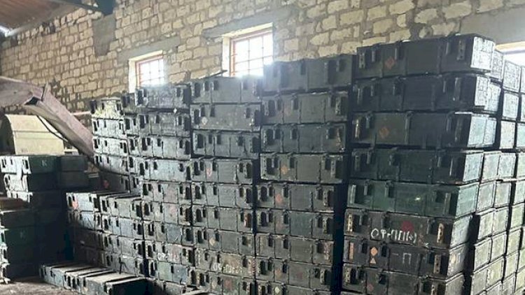   Ordumuz Xocalıda silah-sursat anbarı aşkarladı - Foto   