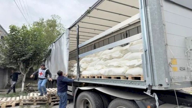    BQXK karvanı ilə 70 ton humanitar yük Laçın yolu vasitəsilə keçib   