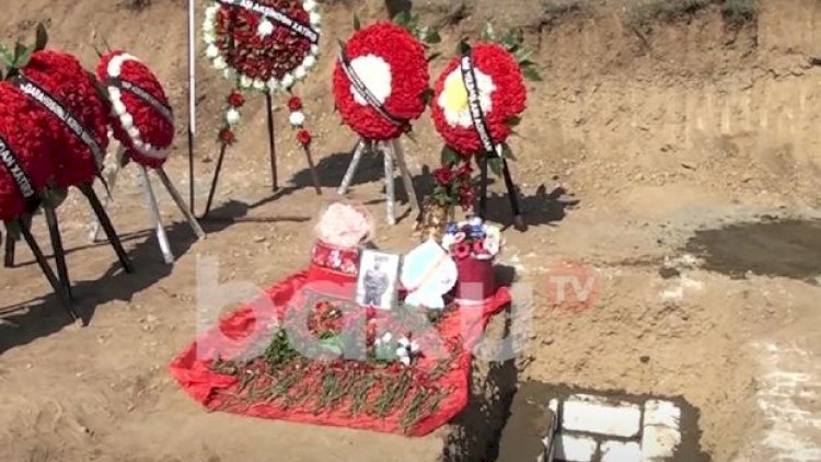    İntihar edən Arzunun nəşi sevgilisi şəhid Vəli Mustafayevin yanında dəfn edildi - Video   
