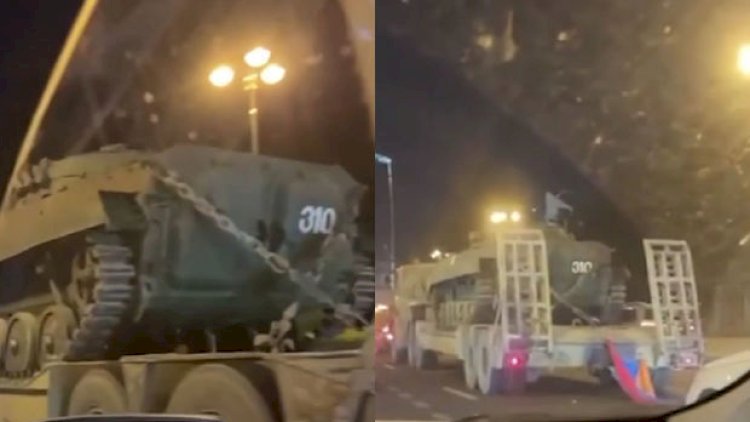    Ermənilərin daha bir “qələbə” simvolu Qənimətlər Parkına aparıldı - Video   