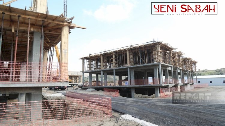    Cəbrayılda inşa olunan yaşayış kompleksi 33 binadan ibarət olacaq   