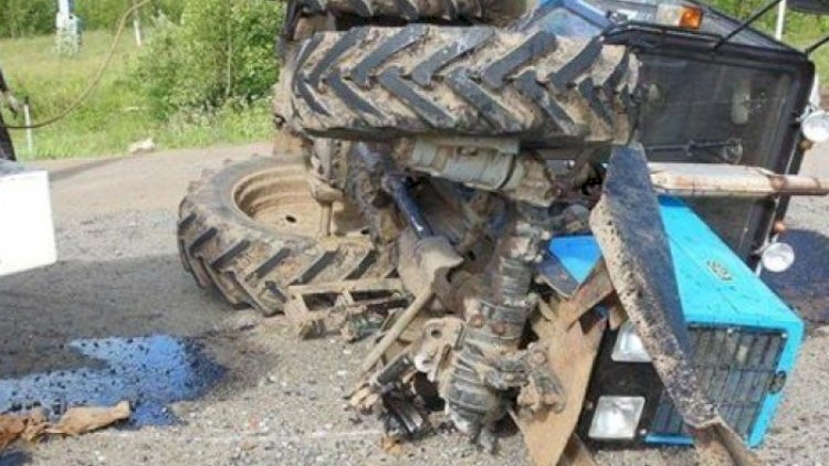    “Mercedes”lə traktor toqquşdu - İki nəfər öldü   