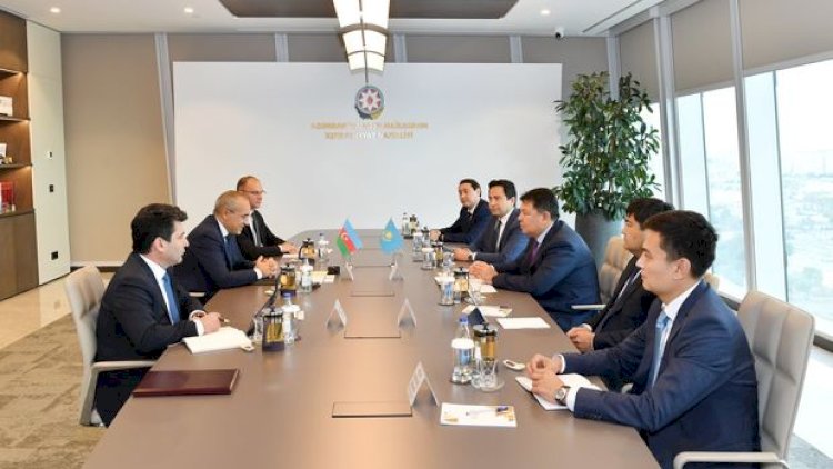   Mikayıl Cabbarov Qazaxıstan prezidentinin müşaviri ilə görüşdü   