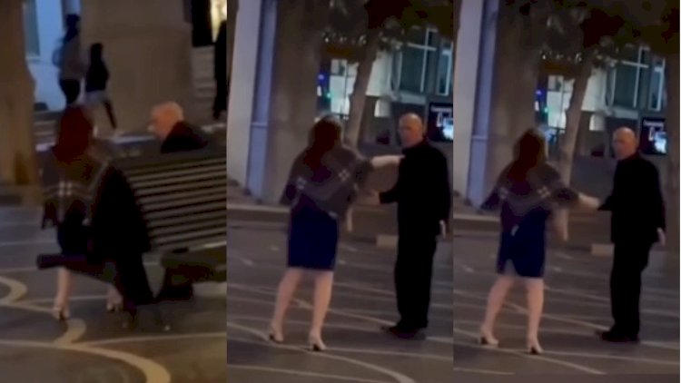    “Torqovı”da qadın kişini döydü - Video   