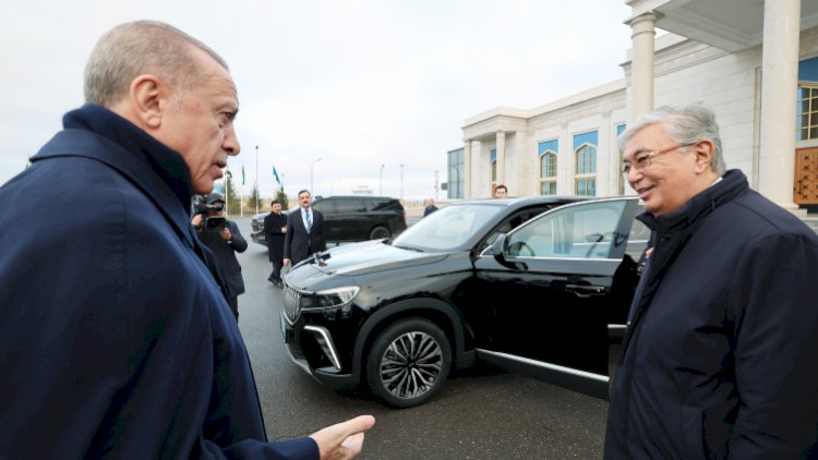    Ərdoğan Tokayevə TOGG hədiyyə etdi - FOTO   