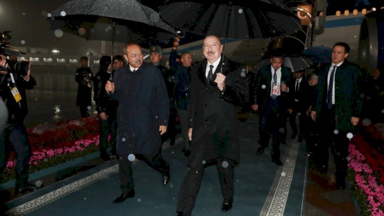    İlham Əliyev Özbəkistana getdi    