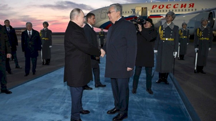    Putin Qazaxıstanda səfərdədir   