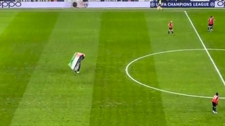    Çempionlar Liqasının oyununda Fələstinə dəstək aksiyası   