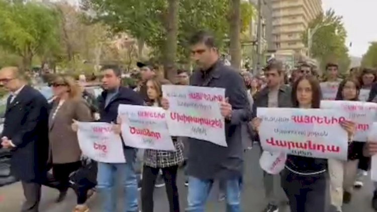    Ermənistanda hakimiyyət əleyhinə etiraz aksiyası keçirilir   