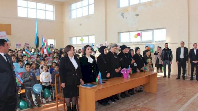    Füzuli rayonu 27 nömrəli tam orta məktəbdə üç sinfə şəhidlərin adları verildi - Fotolar   