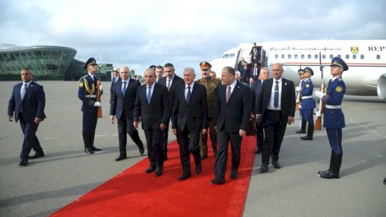   İraq Prezidenti Azərbaycana gəldi - Foto   