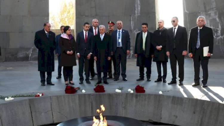    İraq prezidenti qondarma “erməni soyqırımı abidəsi”ni ziyarət etdi    