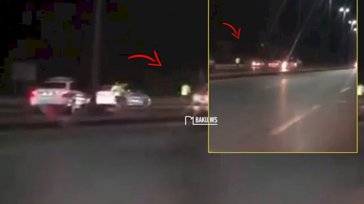   Polisdən qaçan sərxoş sürücü belə yaxalandı - ANBAAN VİDEO   
