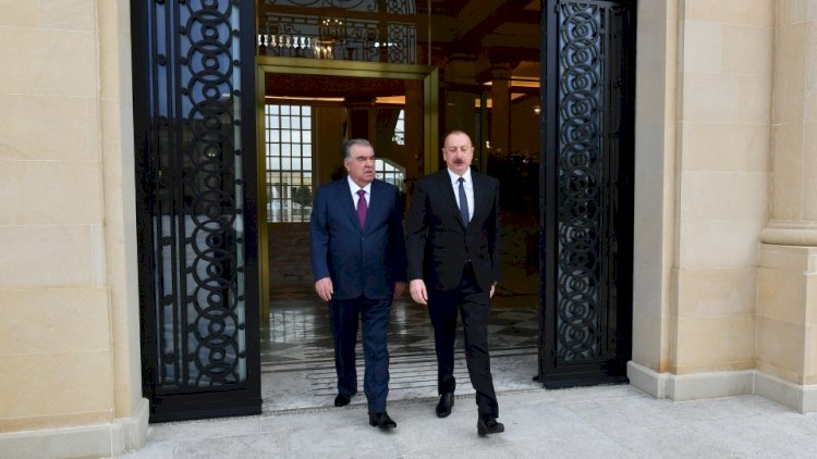    İlham Əliyev Emoməli Rəhmonla görüşdü - FOTO    