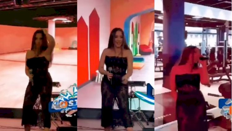    Səhnədə Tünzalənin alt paltarı göründü - Video   