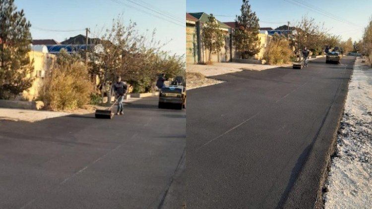    Suraxanıda abadlıq: Növbəti küçə asfaltlanır   