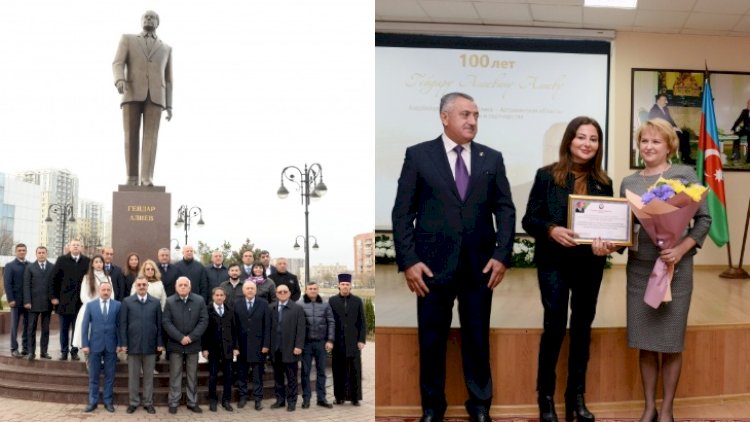    Həştərxan vilayətində Heydər Əliyevin 100 illik yubileyinə həsr olunmuş  tədbir keçirilib   - FOTO