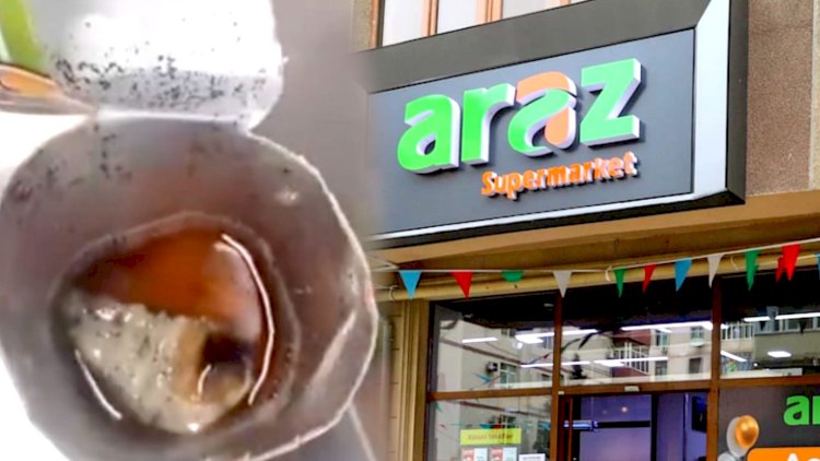 “Araz“dan daha bir biabırçılıq: Kiflənmiş meyvə şirəsi satılır - VİDEO