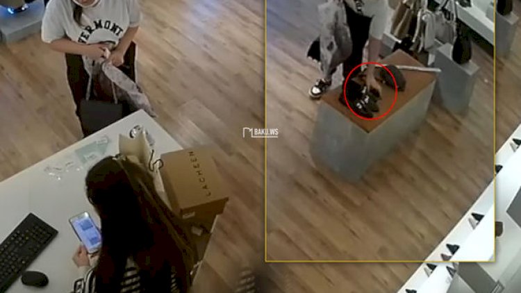    Bakıda qadın 400 manatlıq telefonu belə oğurladı   - Video