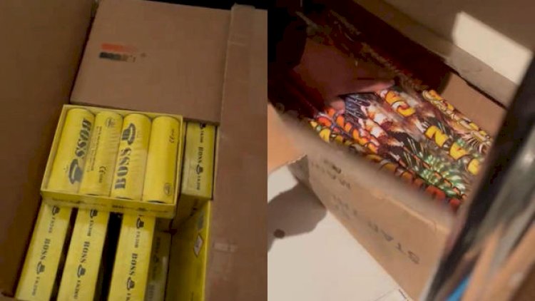    Sumqayıtda pirotexniki vasitələrın satıldığı anbar aşkar edildi - Fotolar   