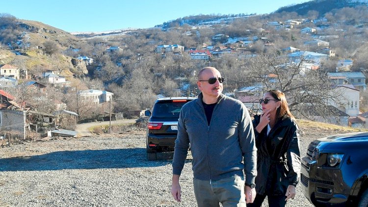    Prezident və birinci xanım Şuşakənd kəndinə baxış keçiriblər   