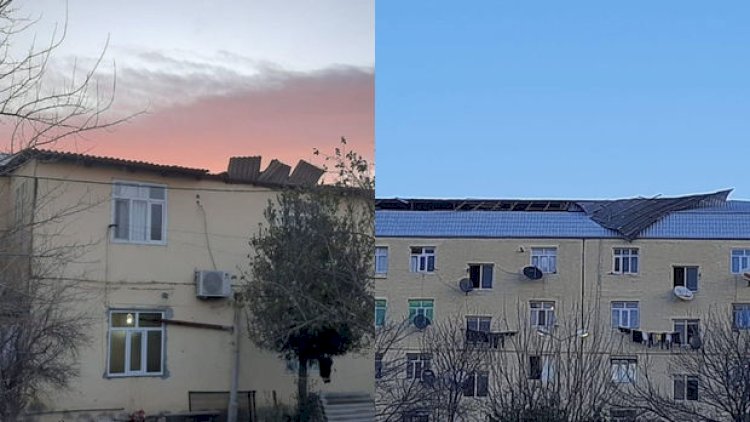    Tərtərdə güclü külək bir sıra fəsadlar törətdi - Fotolar   