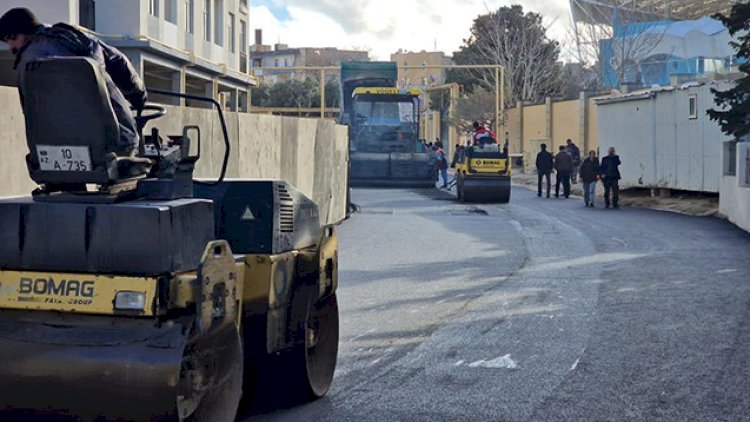    Suraxanıda növbəti küçə asfaltlandı - Fotolar    