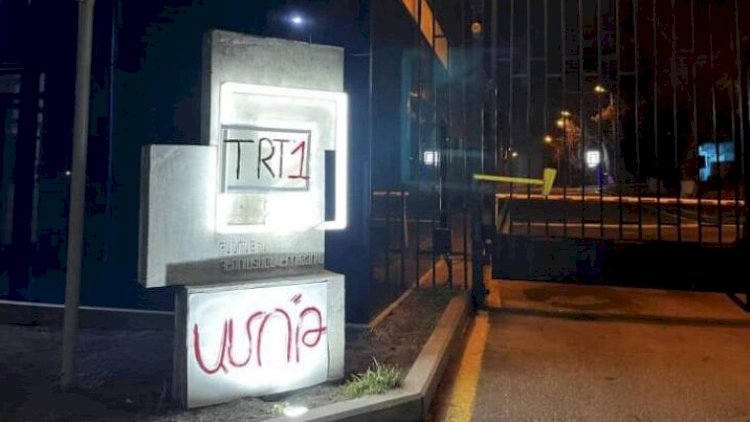    Ermənistan televiziyasının qarşısına TRT1 yazıldı   