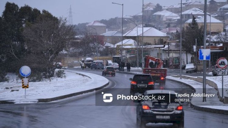    DYP hava şəraiti ilə bağlı piyadalara müraciət etdi   