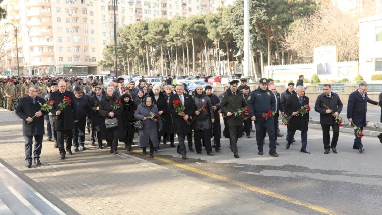    Abşeron rayonunda 20 Yanvar şəhidlərinin xatirəsi böyük ehtiramla yad edildi - Fotolar   