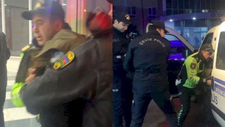    Bakıda polislər intihara cəhd edən şəxsi xilas etdilər - Fotolar   