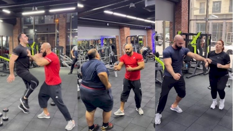    Gündəm olan idmançının məşqləri görün neçəyə imiş + Video    