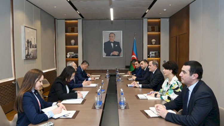    Ceyhun Bayramov Şanxay Əməkdaşlıq Təşkilatının baş katibi Can Min ilə görüşdü   