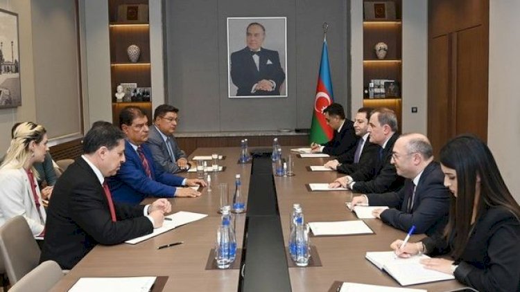    Ceyhun Bayramov Braziliya Federal Senatının nümayəndə heyəti ilə görüşdü   