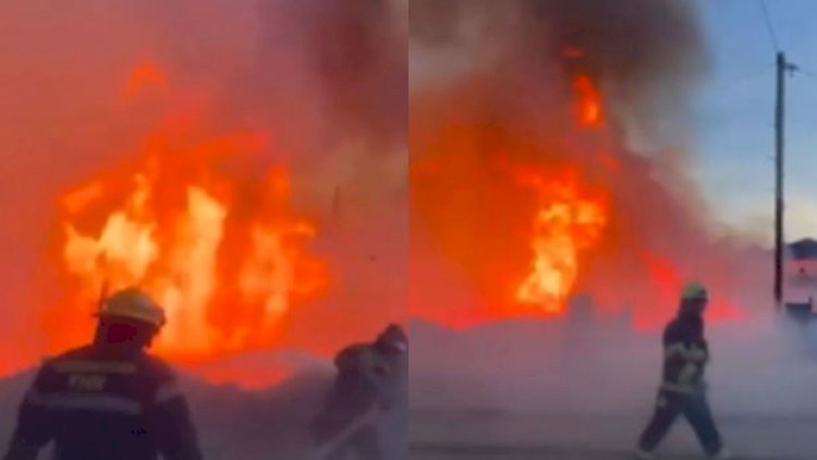    Bakıda qamışlıq ərazidəki yanğın söndürüldü - Video   
