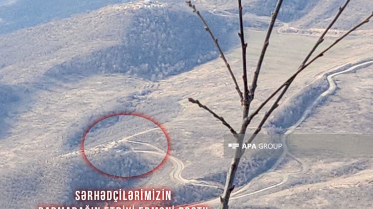    Sərhədçilərimizin məhv etdiyi erməni postu - Fotolar   