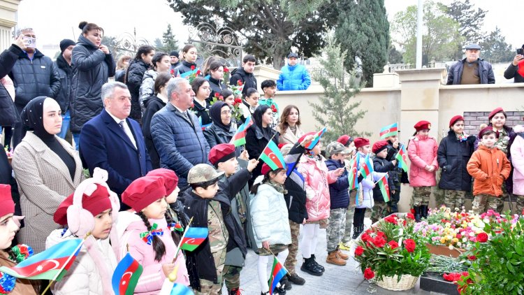    Vətən Müharibəsi Qəhrəmanı Abşeronda anıldı - Fotolar   