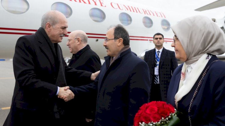    Numan Kurtulmuş Bakıya gəldi   